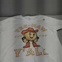 Western Tee Haw Y'all Funny Golf Ball Cowgirl Southern Women T-Shirt, XL