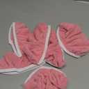 8Pcs Reusable Microfiber Mop Pads Compatible with Swiffer SweeperDry Sweeping Cloths & Wet Mopping Cloths Washable Wet Pads for Hardwood Surface Floor Cleaning (Pink- 8pcs Coral Fleece)