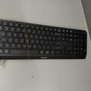 PHILIPS Bluetooth Keyboard and Mouse Combo - Bluetooth 2.4Ghz Wireless Keyboard and Mouse,Ergonomic Design with Palm Rest,3-Device Connectivity, 5 DPI Mouse, Long Battery for Office & Home - Black