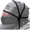 Motorcycles Mesh Helmet Rope, Rope Motorcycle Strength Retractable Helmet Luggage Elastic Rope Strap with 2 Hooks(63cm/24.8")