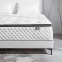 Deegari Queen Mattress, 12 Inch Queen Size Mattress in a Box,Memory Foam Hybrid Mattresses,with Individual Pocket Spring for Motion Isolation & Silent Sleep, Pressure Relief,Plush Firmness