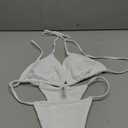 XUNYU Thong Bikini Sets for Women - Brazilian Micro String Bikinis Sexy Two Piece Swimsuit Triangle Top Halter Bathing Suits (Small)