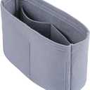 Felt Insert Bag Insert for Large Small Mini Size Totes Bag Felt Storage Bag Purse Insert Handbag Liner Bags Accessories(Gray)