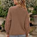 PRETTYGARDEN Women's Fall 2026 Pullover Sweater Casual Long Sleeve Loose Chunky Knit Tops Blouse Winter Fashion Clothing (Beige, S)