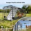 APXL Squirrel Trap Heavy Duty Folding 24" Live Trap Animal Trap Rabbit Trap | Extra Trigger Pan for High Catch Rate, Fits Squirrels and Rabbits, Squirrel Traps Outdoor, Humane Catch and Release Cage Trap