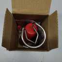 HAUSHOF Powerful Rechargeable Milk Frother Wand with Stand, Handheld Electric Foam Maker, Drink Mixer with Detachable Stainless Steel Whisk for Coffee Latte, Cappuccino, Matcha, Red