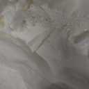 Lush Decor Ruffle Diamond Shower Curtain 72"L x 72"L White - Fabric Shower Curtains for Bathroom - White Bathroom Curtain - Vintage Farmhouse Decor