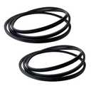 2 Pack 144959 Deck Belt for Craftsman LT1000 LT2000 LT3000 DYT4000 42 Inch Riding Mower Replacement Parts for Husqvarna Poulan AYP Lawn Tractor 130801 532144959 160855 24690 144959D (1/2" X 95")