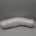 Exhaust Tip, 4 Inch Diesel Exhaust Tip Elbow Tip with a Clamp, 4" inlet 6" Outlet Chrome Exhaust Tip for Pickups, Trucks and Cars