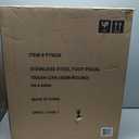 simplehuman 45 Liter / 12 Gallon Slim Hands-Free Kitchen Step Trash Can, Brushed with Plastic Lid