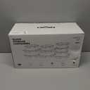 10-Pack Glass Food Storage Containers with Tempered Lids  Borosilicate, Airtight, Oven-Safe (-4F~950F), BPA-Free, 4.4 & 1.6 Cup, Leak-Proof, Dishwasher Safe (Blue)