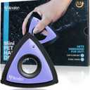 Analan Mini Pet Hair Remover for Car Detailing Supplies, Carpet Dog Hair Remover for Car Interior, Triangle Dog Hair Remover for Auto Detailing, Couch, Furniture, Lint, Carpet(Purple)