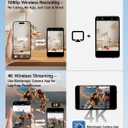 SYNCO XView Selfie Monitor Screen for iPhone & Android, Wireless 4K/1080p Magnetic Back Camera Vlog Monitor with 164FT Range, Built-in Speaker for YouTube TikTok Live Streaming (Black)