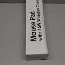 Desk Mat Wireless Charging Mouse Pad Large 32x16 Journey Desk Pad Mat with Wireless Charger Waterproof Grey Leather Computer Mat with Phone Charger Mousepad Non-Slip for Keyboard and Mouse (Right)