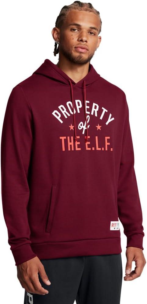 Under Armour Men's Project Rock One E.l.f. Hoodie (Red, M)