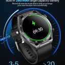 EarlySincere Smart Watch with Bluetooth Call, 1.39" Smartwatches for Men Women, Fitness Watch with Blood Oxygen/HR/Sleep, IP67 Waterproof for Android iOS Black