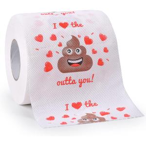 Valentines Day Gifts for Him/Her, Romantic Novelty Gifts Toilet Paper, Funny Gag Gifts for Adults Men Women Boyfriend Girlfriend, Valentines Day Decor for Party Supplies Christmas Stocking Stuffers (white)