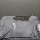 Bedluxe Knee Pillow for Back Sleeping, Leg Pillow Knee Wedge Pillow, Memory Foam Wedge Pillows for Legs Post Surgery, Triangle Pillow for Knee Support, Leg Elevation, Knees Hip Back Pain Relief, White (23.6*18.9*7.9 Inch)