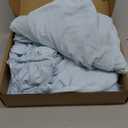 Amazon Basics Breathable, Ultra-Soft, Wrinkle-Resistant Microfiber 4-Piece Bed Sheet Set with 14-Inch Deep Pockets, Machine Washable, Full, Light Blue, Solid