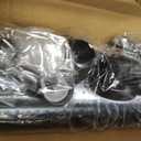 Black Tension Curtain Rod 41-118 Inch Outdoor Curtain Rod No Drilling 1pcs