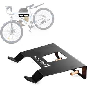 Bike Wall Mount With Shelf,Heavy-Duty Adjustable Bike Hanger,Multifunctional Wall Mount,Hold Up To 66lbs for Storage of Road,Hybrid Bikes in Garage, Home, Father Husband Birthday Gifts(Black)