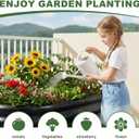 AHEONLAR 3 Pack 421.5ft Galvanized Raised Garden Bed Outdoor, Sturdy Planter Boxes for Vegetables, Fruits, Flowers and Plants, Easy Assembly, Black
