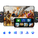 Wireless Mobile Gaming Controller for IOS & Android, Bluetooth Smartphone/Tablet Handheld Joystick Gamepad with Adjustable Clip for iPhone/iPad/Samsung etc.Support Xbox/PS3/4/Switch/PC (Red+Blue)