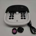 Medical king Foot Spa with Heat and Massage and Jets Includes A Remote Control A Pumice Stone Collapsible Massager with Bubbles and Vibration