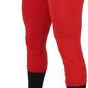 Champro Girls Fireball Low-Rise Knicker-Style Fastpitch Softball Pants in Solid Color with Reinforced Knees, XS