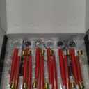 AFINETH Christmas Tree Candles with Remote, Red Battery Operated Christmas Candles, LED Candlesticks for Xmas Tree Decoration