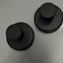 Suction Cup Hooks for Shower, Removable Towel Hooks for Bathroom Window Glass Door Wall, Bath Robe Looafh Hook for Hanging - 2 Pack, Black