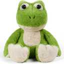 Microwavable Weighted Frog Plush,Heating Pad Stuffed Animals for Period Cramps, Heatable&Coolable Frog Stuffed Animal Toy with Lavender Scented for Pain Stress, Cozy Gifts for Kids Women