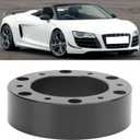 1in Steering Wheel Spacer 6 Hole Hub Aluminum Alloy Heighten Increased Pad Adapter Automotive Wheel adapters and spacers Application