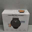 Chefman Anti-Overflow Belgian Waffle Maker w/Shade Selector, Temperature Control, Mess Free Moat, Round Iron w/Nonstick Plates & Cool Touch Handle, Measuring Cup Included, Black