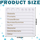 Geelin 1 Pcs Aesthetic Practitioner Syringe Tray with 8 Slots Label Bamboo Vial Holder Syringe Preparation Tray, 2-in-1 Combination Medical Supply Storage for Aestheticians, Nurses (Classic,White)