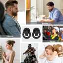 4 PACK Doperock 33DB Ear Plugs for Noise Reduction, Reusable Concert Earplugs Hearing Protection, Soft Silicone Ear Plugs for Sleeping, Focus, Noise Sensitivity - 8 EarTips in XS/S/M/L