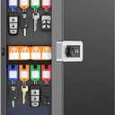 Uniclife 32 Keys Key Lock Box, Wall Mount Key Box, Key Cabinet, Car Key Organizer with Writable Key Racks and Tags, Security Key Holder Storage Box for Office, Hotel & Company (Black)