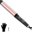 Curling Wand 1 1/2 Inch,Big Wand Curling Iron 1.5 inch Professional for Beach Wave,Clamp Free Curling Wand for Quick Styling.