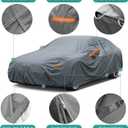 GUNHYI 16 Layers SUV Car Cover Waterproof All Weather Heavy Duty, Universal Fit Toyota RAV4, Honda CRV, Tesla Model Y, Audi Q5, Chevrolet Equinox, Nissan Rogue, Kia Sorento, Mitsubishi Outlander etc.