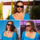 SOJOS Retro Cat Eye Sunglasses for Women Polarized UV400 Designer Inspired Sun Glasses SJ2617A (Tortoise/Light Brown)