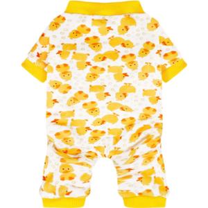 Paiaite Dog Pajamas Onesie: Comfortable Four-Legged Apparel for Small, Medium, & Large Dogs, Polyester Material for Comfort, Wrinkle Resistance, Moisture Wicking, Stretchiness Cartoon Duck M