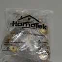 HOMOTEK 15 Pack Cabinet Knobs Drawer Pulls Zinc Stepped Round Dresser Handles,Kitchen,Cupboard, Bathroom, Wardrobe, Cabinet Hardware, Brushed Gold