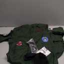 Kids Fighter Pilot Costume - Air Force Flight Suit Roleplay Dress Up with Aviator Accessories for Girls Boys (8-9 Years, Army Green)