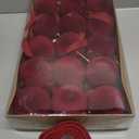 Syhood 46 Pcs Velvet Christmas Ornaments 3.15 Inch Large Christmas Balls Flocked Bows Velvet Ribbon Burgundy Xmas Tree Ornaments Decorations for Valentine's Day Xmas Holiday Decor