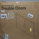 JIE JIN 24" W X 24" H Outdoor Kitchen Doors Double Doors Thickened 304 Brushed Stainless Steel BBQ Access Door BBQ Island Doors Outdoor Kitchen Accessories Door for Outdoor Kitchen BBQ Island