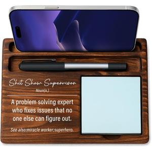 Supervisor Bosses Day Gifts for Women Men Manager Sticky Note Holder Funny Office Decor for Women National Boss Day Decorations Gifts for Supervisor Leader Office Desk Decor A05