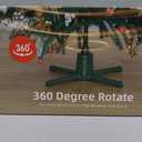 Rotating Christmas Tree Stand for Artificial Trees, 360-Degree Adjustable Tree Stand Base for Up to 9FT & 120lb Pre-lit Tree with Remote Control, 4 Built-in Electrical Outlets Revolving Tree Holder