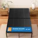 Queen Bunkie Board 10mm (60" x 80") – Black Under Mattress Support, Anti-Sag & Noise-Free, Breathable Low Profile Bed Board for Metal Frame, Platform & Slatted Beds