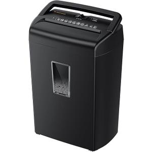 Bonsaii 10-Sheet Cross-Cut Shredder, Heavy-Duty Paper Shredder for Home Office, Top Only