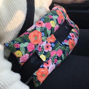 Hysterectomy Pillow Abdominal Surgery Seatbelt Pillows with Pocket Myomectomy Comfort Cushion for Belly Incision Tummy Tuck C-Section Recovery Gifts Women Patients (Cute Flower)